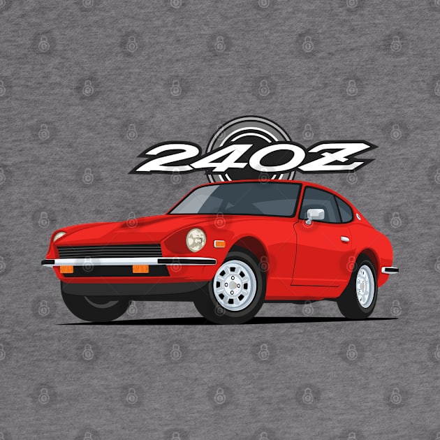 240z Fairlady classic sport coupe red by creative.z